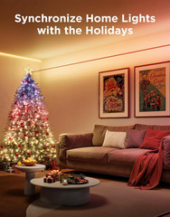 Smart RGBWWIC LED Strip Lights, 19.7Ft, Music Sync, Works with Alexa & Google