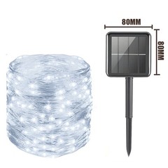 100-200 LED Solar Christmas String Lights Fairy Garden Outdoor Party Lamp