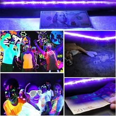 UV LED Strip Light 395-405nm Flexible USB Blacklight Glow Party Neon Lamp