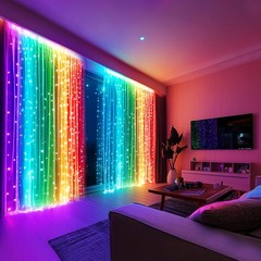 LED Curtain Lights 9.8FT Colorful Modern Ambient USB String Lights X-Zen Decor