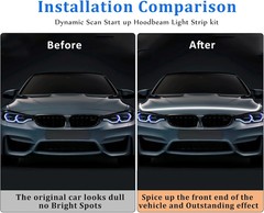 Waterproof 71-Inch LED Hood Light Strip for Cars, SUVs, and Trucks