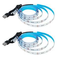 5V USB RGB Light USB Powered 13.2ft/4M (2pcs x 6.6ft) 240LEDs Flexible SMD 50…