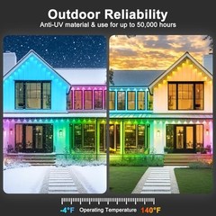 INZIDOL PERMANENT OUTDOOR LIGHTS,200FT RGB EAVE LIGHT WATERPROOF LIGHTING FOR –