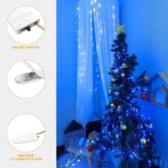Energy Saving Blue Fairy Lights 6.5ft Battery Powered for Indoor Outdoor Use