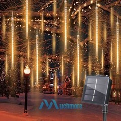 144LED Shower Rain Lights Falling String Lights Drop Icicle Snow Xmas Party IP65