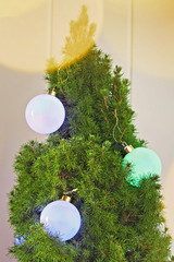 ANTHROPOLOGIE SET 6 HUGE PEARL GLASS BALL BULB LED STRING LIGHTS GARLAND 13’