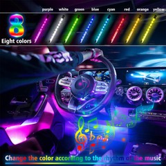 USB RGB Led light strip fit Cars Inside car Lighting interior Glow music control