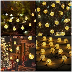 50LED Solar String Lights Patio Party Yard Garden Wedding Waterproof Outdoor