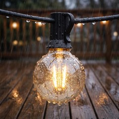 100FT Outdoor String Lights LED Patio Light Waterproof Shatterproof 51 G40 Bulbs