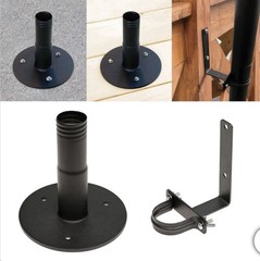 Excello String Light Poles 2 Pack 10 Foot