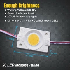 20~200PCS COB Module LED Light IP65 Waterproof Super Bright Sign Lamp DC 12V