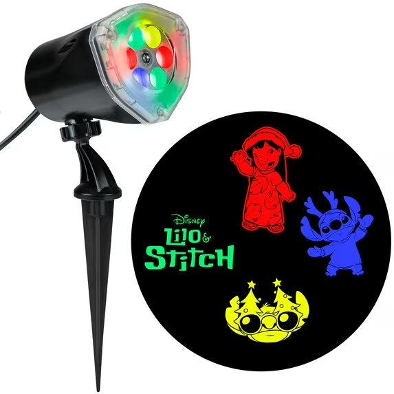 Disney Lilo & Stitch Christmas Multicolor Lightshow Projection Lighting