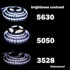 5M 300 LED Strip Light 3528 5050 5630 RGB Flexible Tape Waterproof 12V Power US