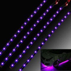 5 PCS 12V 12″ 1FT 15SMD Flexible LED Strip Light Waterproof For Car Truck Boat