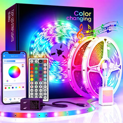 12LEDs/m Smart RGB LED Strip Lights with App Remote Control for Room