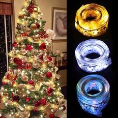 16.4ft 50 LED Ribbon Fairy String Lights Battery Christmas Tree Party Decor