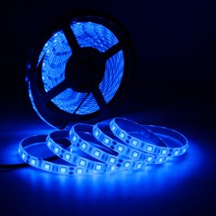16.4ft 5050 Blue LED Strip Light DC12V 300 LED Waterproof Tape Light Flexible 5M