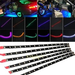 4 PCS 12V 12″ 1FT 15SMD Flexible LED Strip Light Waterproof For Car Truck Boat