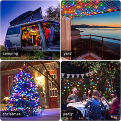 100 LED Globe Christmas String Lights 33Ft, 8 Mode with Remote