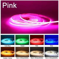 12V 24V RA90 Flexible High Bright Tape LED COB Strip 3mm 5mm 8mm 10mm Light Bar
