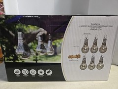6 Mercury Glass Solar Lights New Never Used But Box Has Been Opened