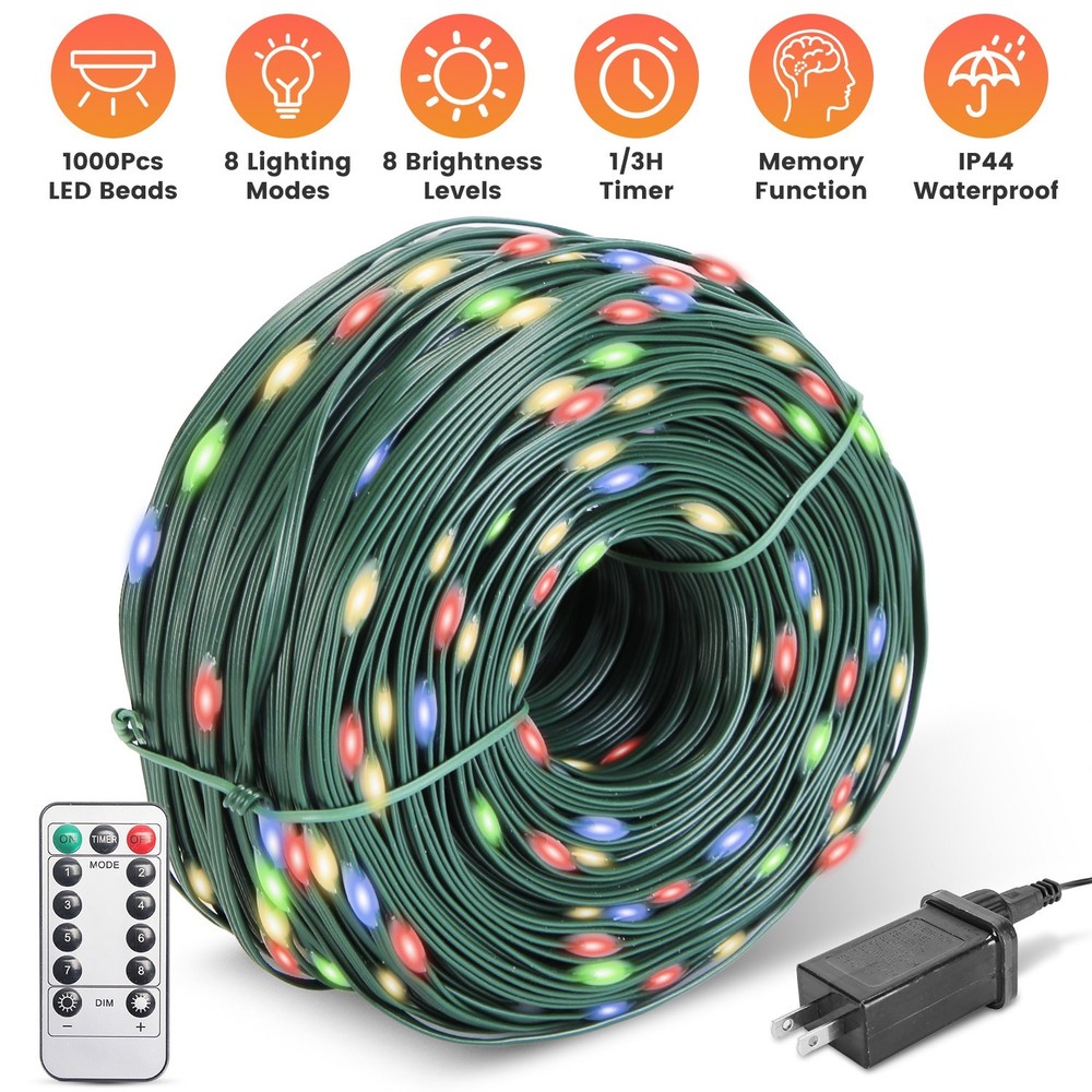 330FT 1000 LED Fairy String Lights Christmas Tree Wedding Party Outdoor Decor