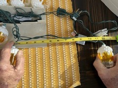 10 Electric Corded Foam-Topped Beer Mug String Lights – 10 Ft Tested And Works