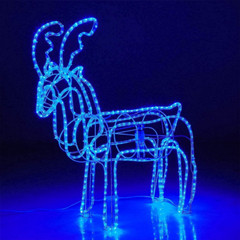 105FT Blue Solar LED Rope Lights 8 Mode Outdoor Waterproof for Home Garden Lamp