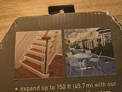 Vintage Sunbeam Indoor Outdoor Rope light 25 Feet #8016 Red