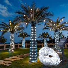 39FT 100 LED Waterproof Solar Rope Tube Lights String Light Outdoor Garden Lamp