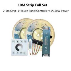 5M 10M 20M WS2811 COB Horse Race LED Strip Running Water Light DC24V 360Leds/m