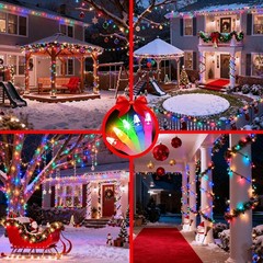 470FT 1500 LED Christmas String Lights Outdoor Waterproof Multicolor