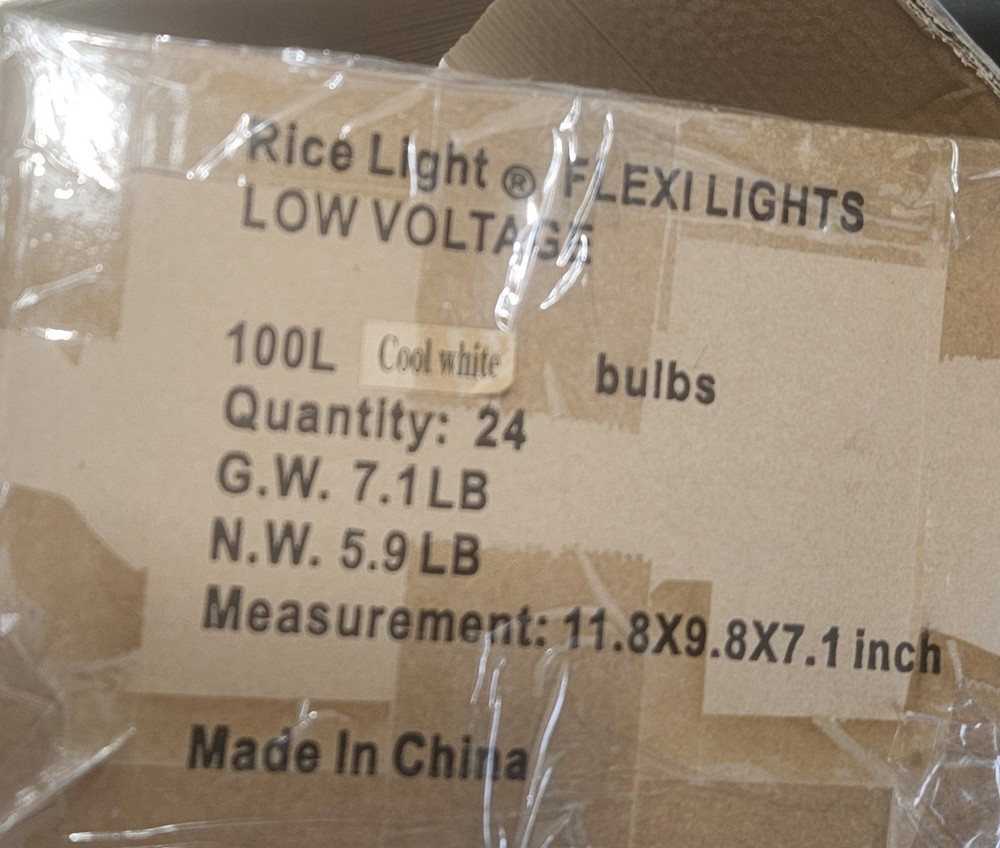 Rice Light Flexi Lights LED Cool White (micro fairy lights) **READ DESCRIPTION*