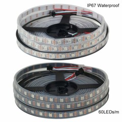 5V WS2812B 5050 RGB LED Strip 144/m 60 30LED/M Individual Addressable Waterproof