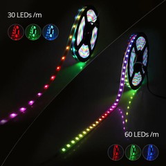 5M SK6812 RGBW 4in1 5V LED Strip 30/60/144leds/m Individual Pixel IC Addressable