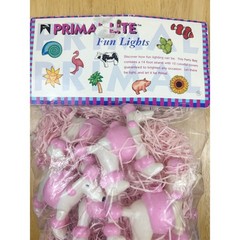 VTG Primal Lite Poodle String Lights Pink 1995 Retro Kitsch 14 ft Deadstock NOS