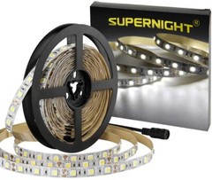 16.4ft LED Strip Light Daylight White Dimmable Flexible 300 LED 6000K Home Decor