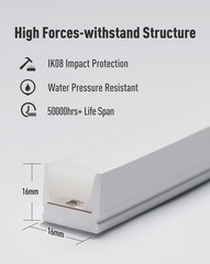Shine Decor IP68 Waterproof LED Strip Light, 24V Pool Rated Submersible Silicone