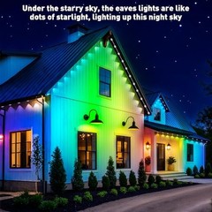 INZIDOL PERMANENT OUTDOOR LIGHTS,200FT RGB EAVE LIGHT WATERPROOF LIGHTING FOR –
