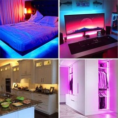 16ft LED Strip Light Music Sync Bluetooth 5050 RGB Room Light w/ Remote New