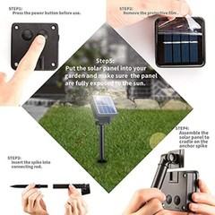 Solar Powered Net Lights for Tree Fence Wall Roof Backyard Christmas Decor