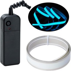 Ice Blue 3Ft Waterproof Neon EL Tape – Safe Lighting for Kids & Winter Festivals