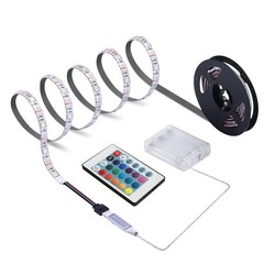 Battery Powered LED Strip Lights, 24Keys Remote Controlled, DIY Indoor and Ou…