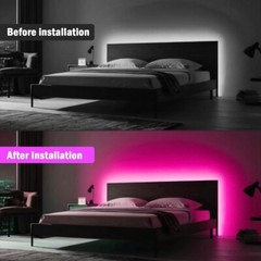 COB LED Strip Light 5V 320LEDs/M Motion Sensor Dimmable Flexible DIY Backlight