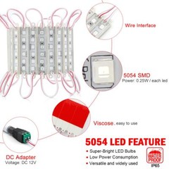 US 10-250FT 5050SMD 6 LED Module Light Waterproof IP65 For Sign Advertising Lamp