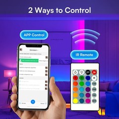 260ft Led Lights for Bedroom, LED Strip Lights with Remote and App Control Music