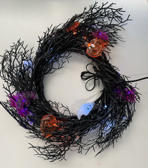 6 Ft 45 LED Halloween Willow Vine Twig Garland Decorations [8 Modes & Timer]