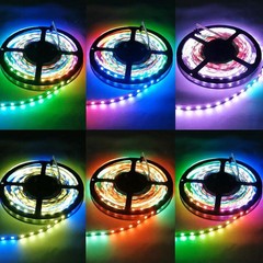 5M WS2811 5050 RGB IC LED Strip Addressable Dream Color Pixel Tape Lights DC12V
