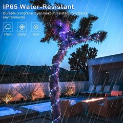 Solar Rope Lights Outdoor Tube Fairy String Lights Waterproof Garden Patio Decor