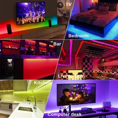24/44-key WIFI Led Strip SMD 5050 2835 12V RGB Lights Flexible 5-15M 30/60LEDs/m